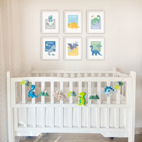 Dino Dreams - Nursery Wall Art